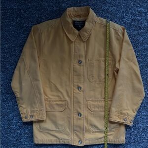 Eddie Bauer Mustard Yellow Utility Barn Chore Jacket Canvass XS